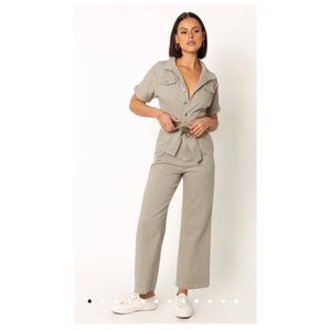 Petal + Pup - Olive Jumpsuit - XS